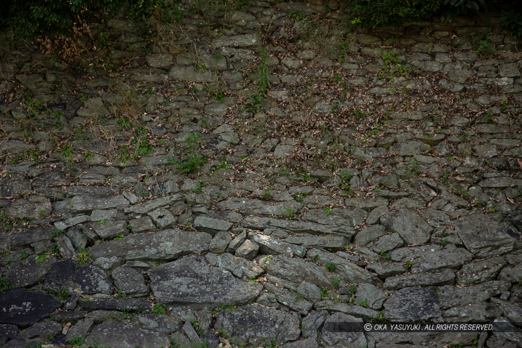 緑泥片岩の石垣