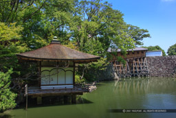 鳶魚閣と御橋廊下｜高解像度画像サイズ：5616 x 3744 pixels｜写真番号：1P3J4191｜撮影：Canon EOS-1Ds Mark III