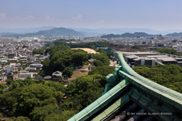 弥勒寺山城を望む｜高解像度画像サイズ：5473 x 3649 pixels｜写真番号：1P3J4328｜撮影：Canon EOS-1Ds Mark III