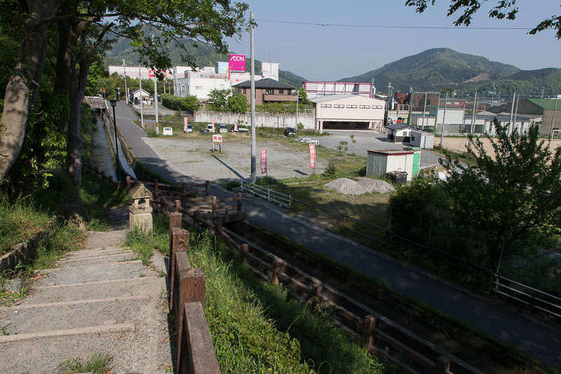 桜の馬場跡への道