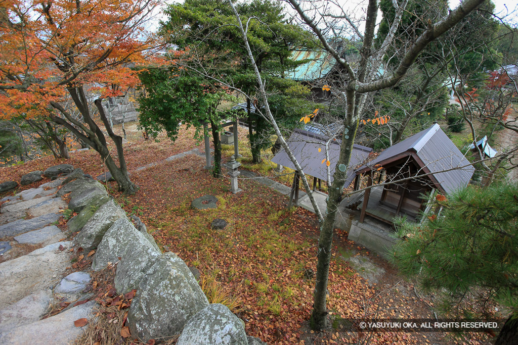 天守台から小天守台・整備前