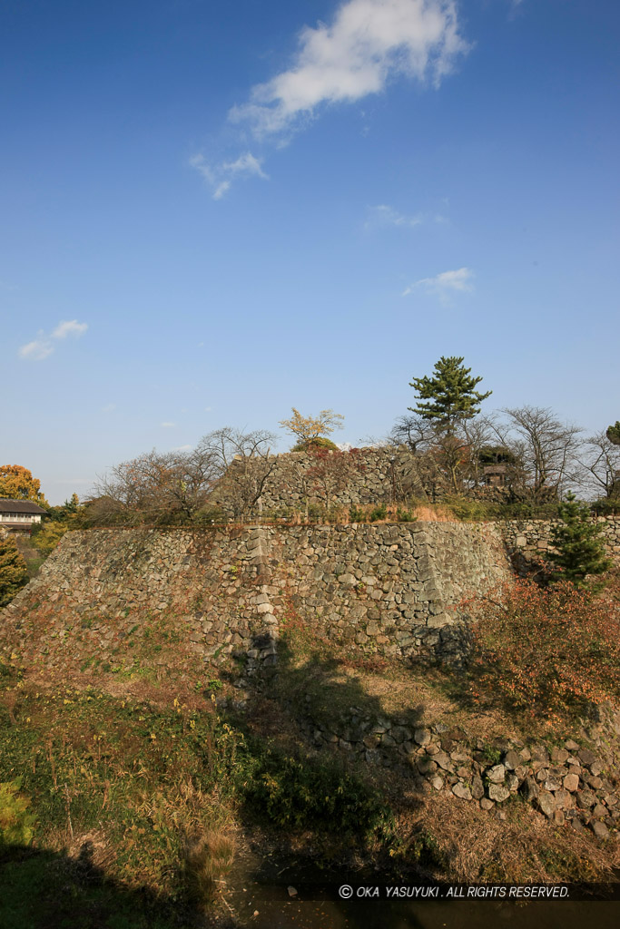 大和郡山城本丸石垣・天守台