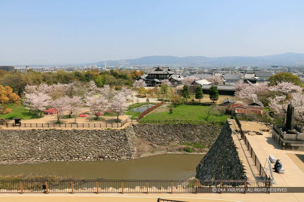 天守台より東を望む