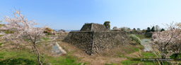 大和郡山城本丸石垣と天守台｜高解像度画像サイズ：17929 x 6480 pixels｜写真番号：5DSA5376-pano｜撮影：Canon EOS 5DS