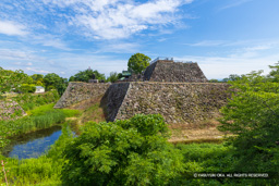 本丸石垣と天守台・夏 | 高解像度画像サイズ：8192 x 5464 pixels | 写真番号：6F1A0487 | 撮影：Canon EOS R5m2