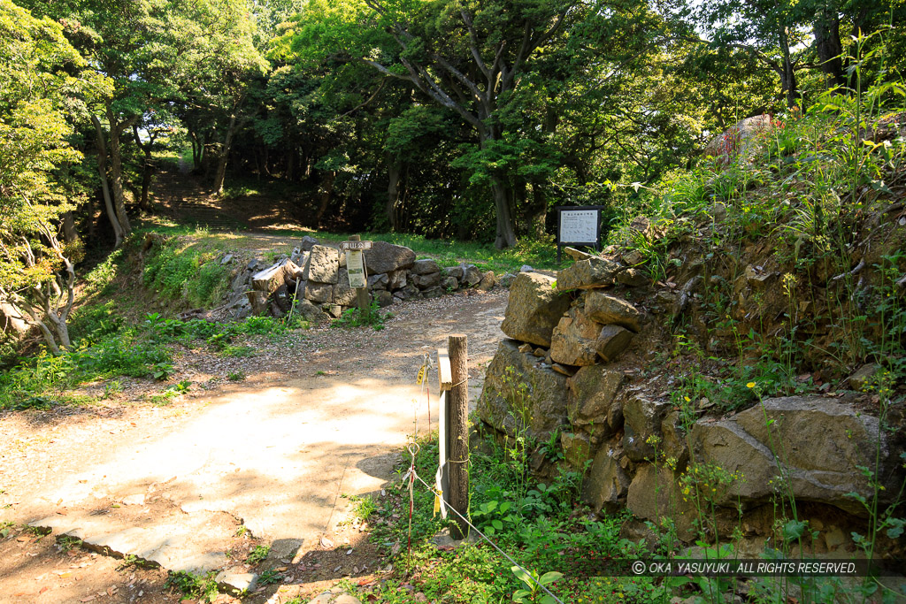 登り石垣・門跡