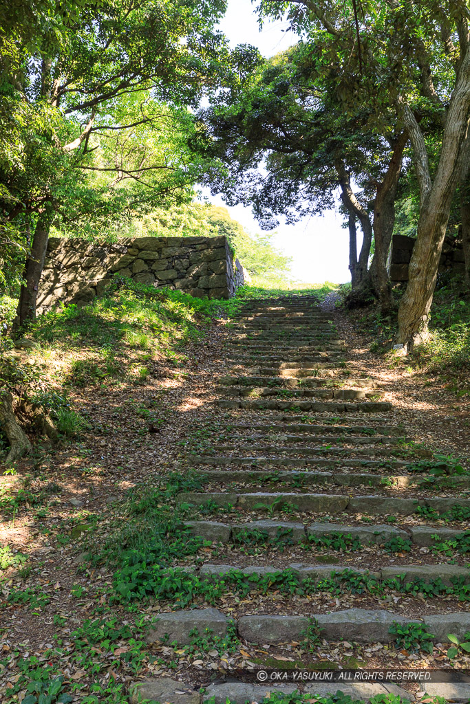 内膳丸跡に続く門跡