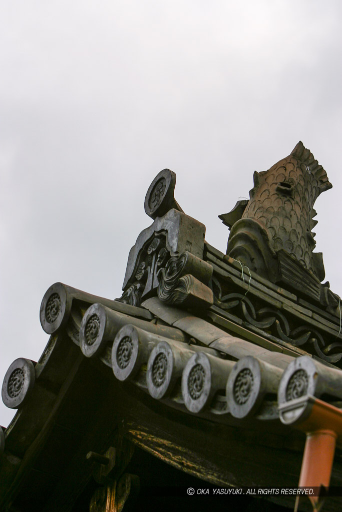 膳所城移築犬走門・若宮八幡神社