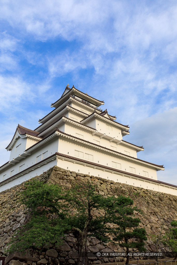 会津若松城天守西面