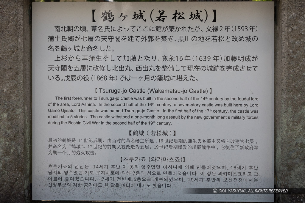 鶴ヶ城の歴史