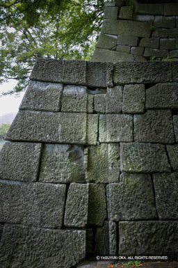 山里口御門の石垣（再建前） | 高解像度画像サイズ：2542 x 3821 pixels | 写真番号：53BS5940 | 撮影：Canon EOS-1DS