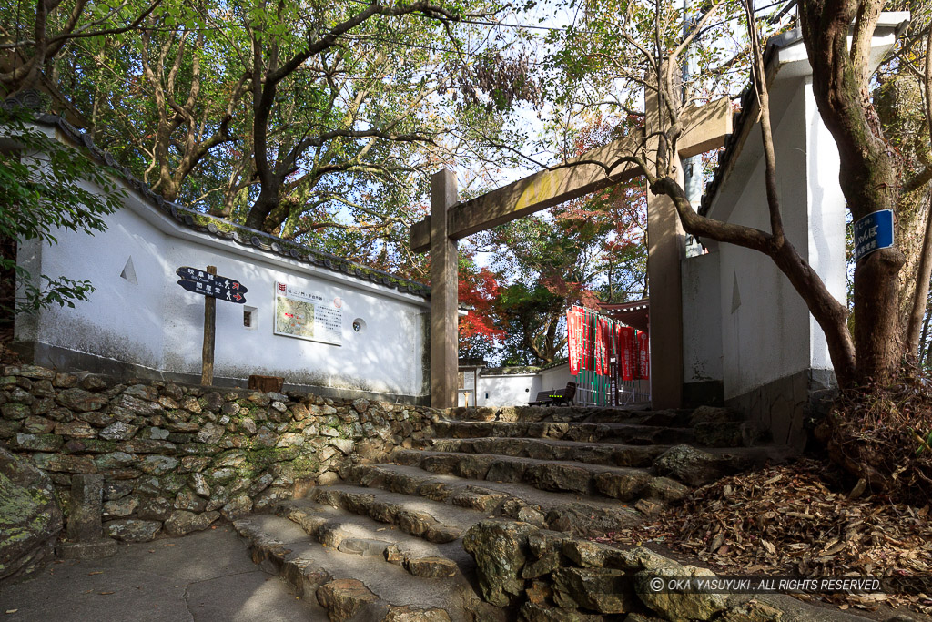 岐阜城二ノ門跡