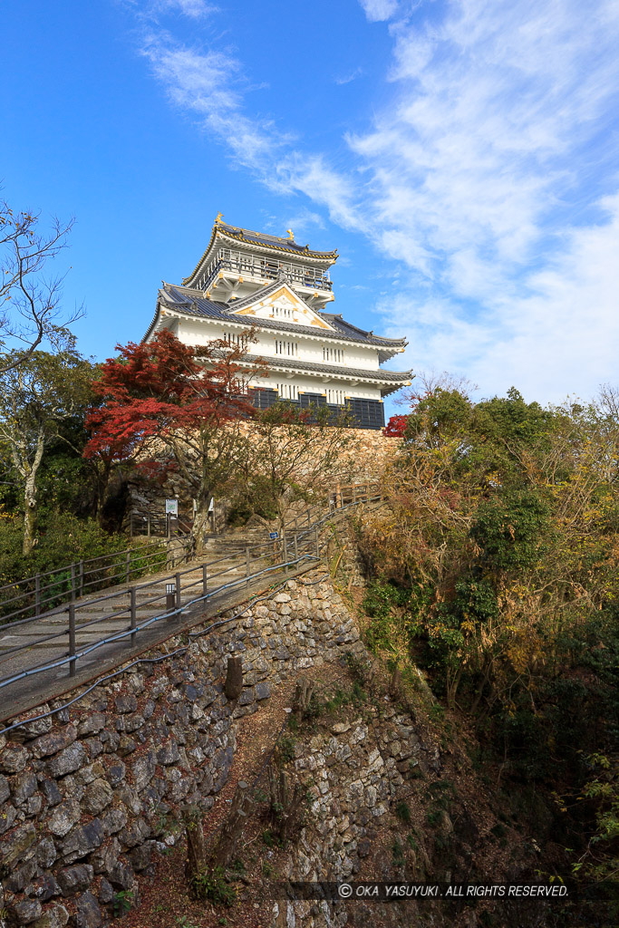 岐阜城天守と戦国時代の石垣