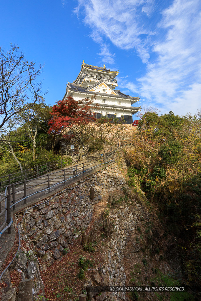 岐阜城天守と戦国時代の石垣