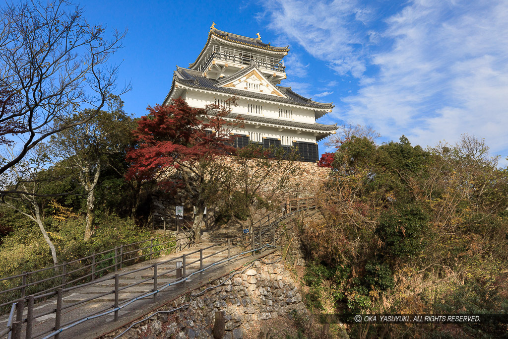 岐阜城天守と戦国時代の石垣