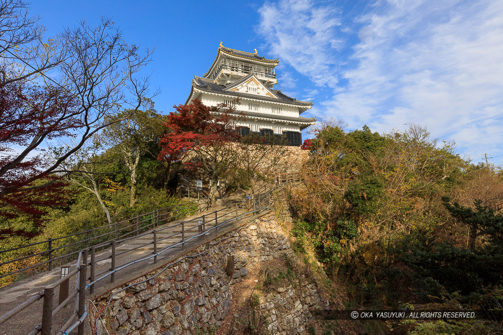 岐阜城天守と戦国時代の石垣