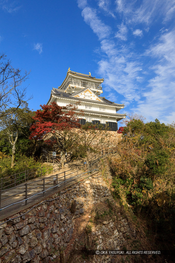 岐阜城天守と戦国時代の石垣