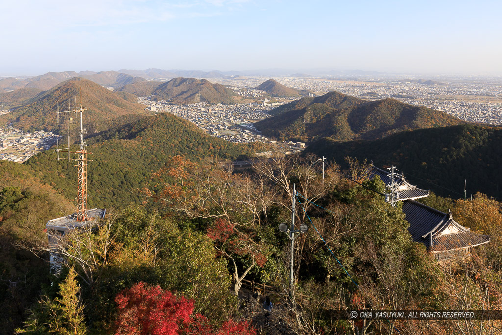 岐阜城より犬山城方面を望む