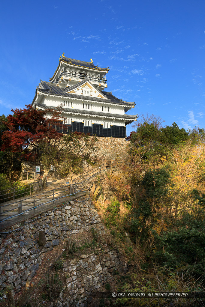 岐阜城天守と戦国時代の石垣