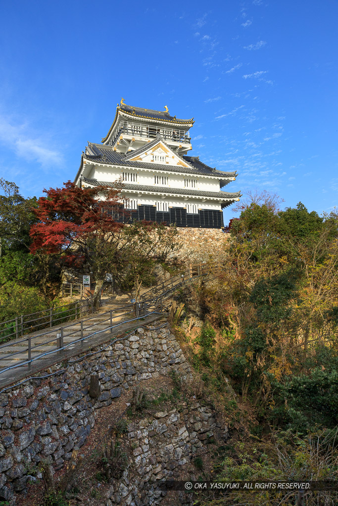 岐阜城天守と戦国時代の石垣