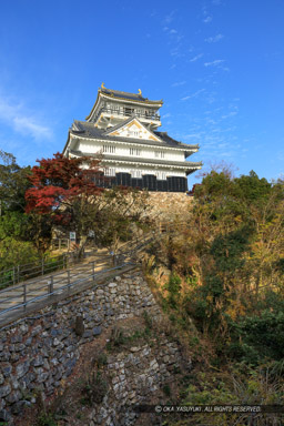 岐阜城天守と戦国時代の石垣｜高解像度画像サイズ：4480 x 6720 pixels｜写真番号：5D4A3153｜撮影：Canon EOS 5D Mark IV