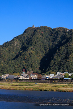 長良川と岐阜城 | 高解像度画像サイズ：5464 x 8192 pixels | 写真番号：6F1A6144 | 撮影：Canon EOS R5m2