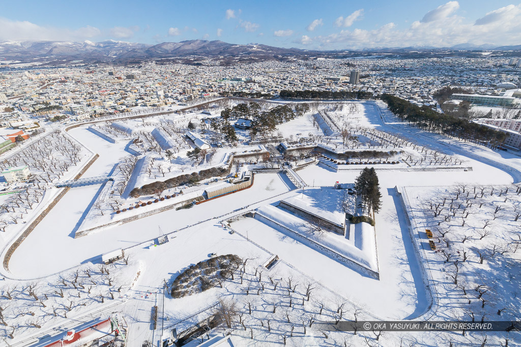 雪の五稜郭