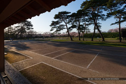 函館奉行所北側の平面表示|高解像度画像サイズ:5184 x 3456 pixels|写真番号:1DX_9501|撮影:Canon EOS-1D X