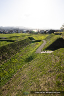 三之丸中土塁と外構跡・城道跡 | 高解像度画像サイズ：5464 x 8192 pixels | 写真番号：344A2352 | 撮影：Canon EOS R5