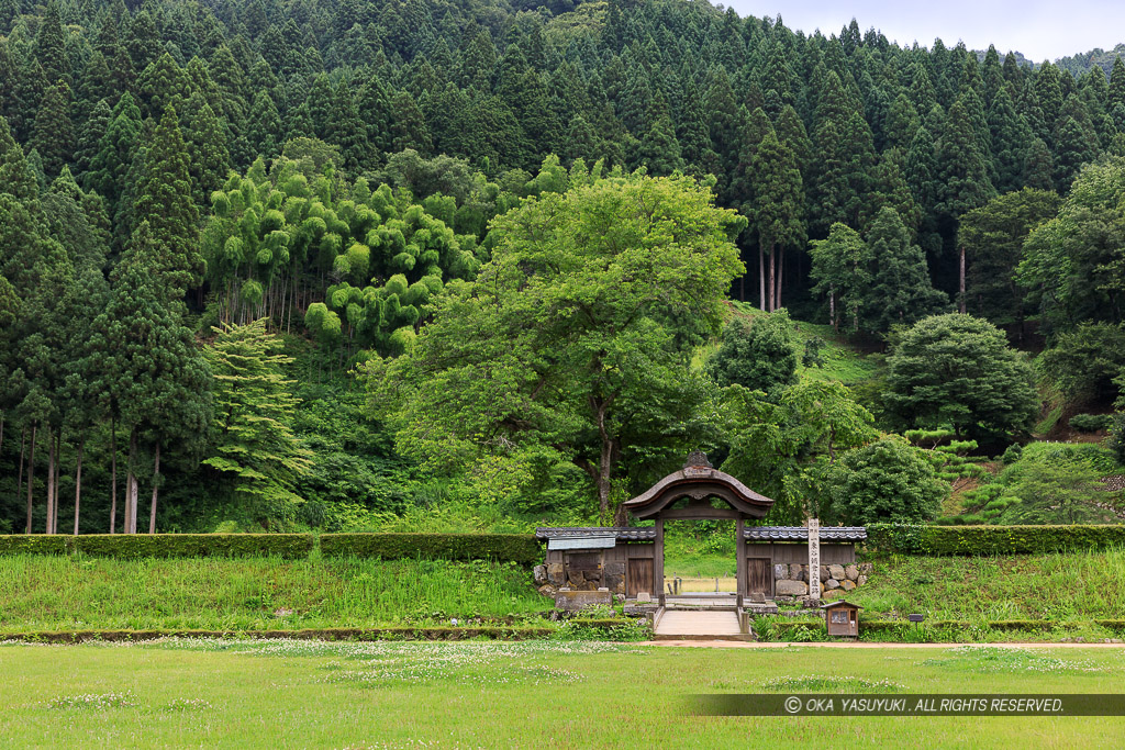 新緑（夏）の朝倉義景館跡・唐門