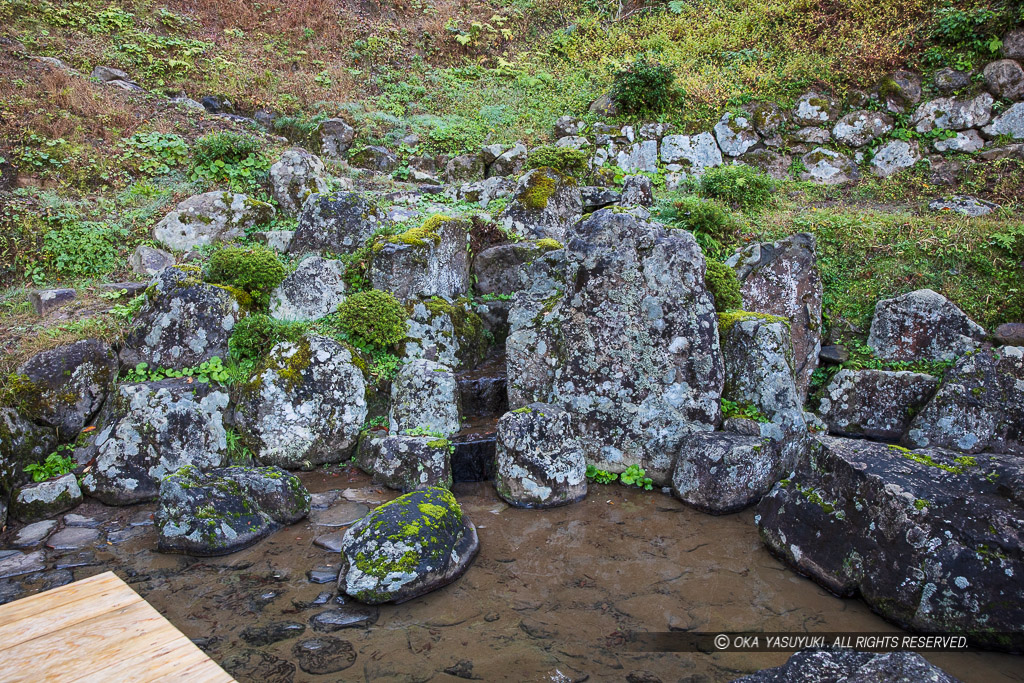 義景館跡庭園（数寄屋床面・当時の視線で）