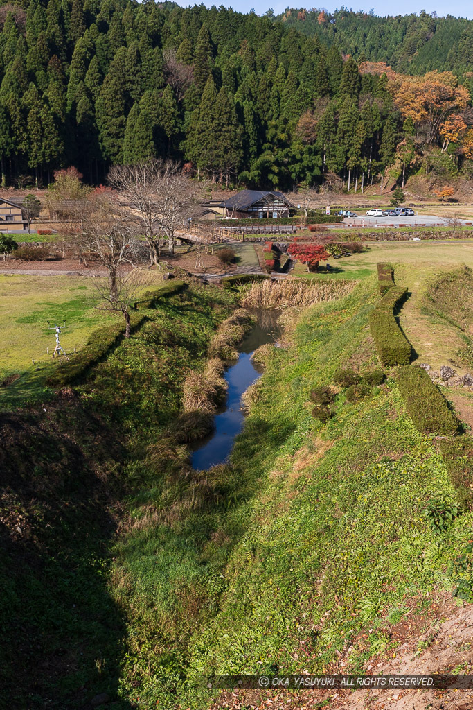 朝倉義景館の堀跡