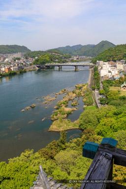 天守から鵜沼城や木曽川上流を望む｜高解像度画像サイズ：4480 x 6720 pixels｜写真番号：5D4A7608｜撮影：Canon EOS 5D Mark IV