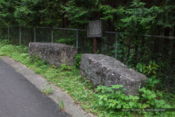 運び出そうとした石垣用石材・早川石丁場群関白沢支群|高解像度画像サイズ:8688 x 5792 pixels|写真番号:5DSA2214|撮影:Canon EOS 5DS