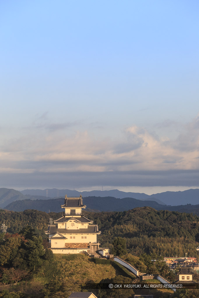 掛川城の遠景