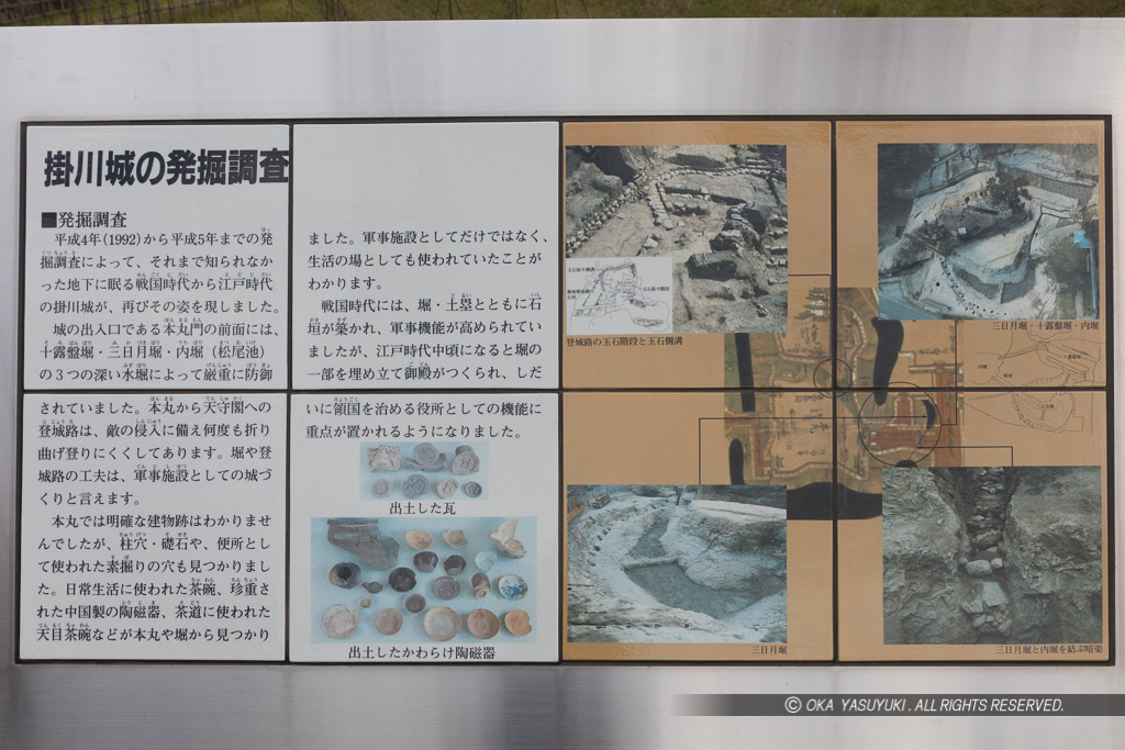 掛川城の発掘調査