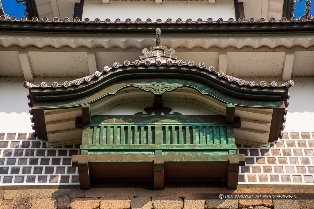 金沢城石川門二重櫓の出し（出窓）