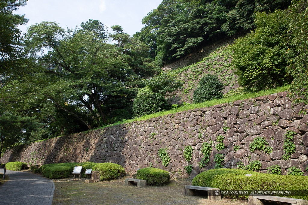 金沢城東の丸東面石垣