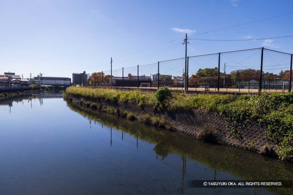 荒田川と加納城
