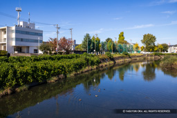 荒田川と加納城 | 高解像度画像サイズ：8192 x 5464 pixels | 写真番号：6F1A6030 | 撮影：Canon EOS R5m2