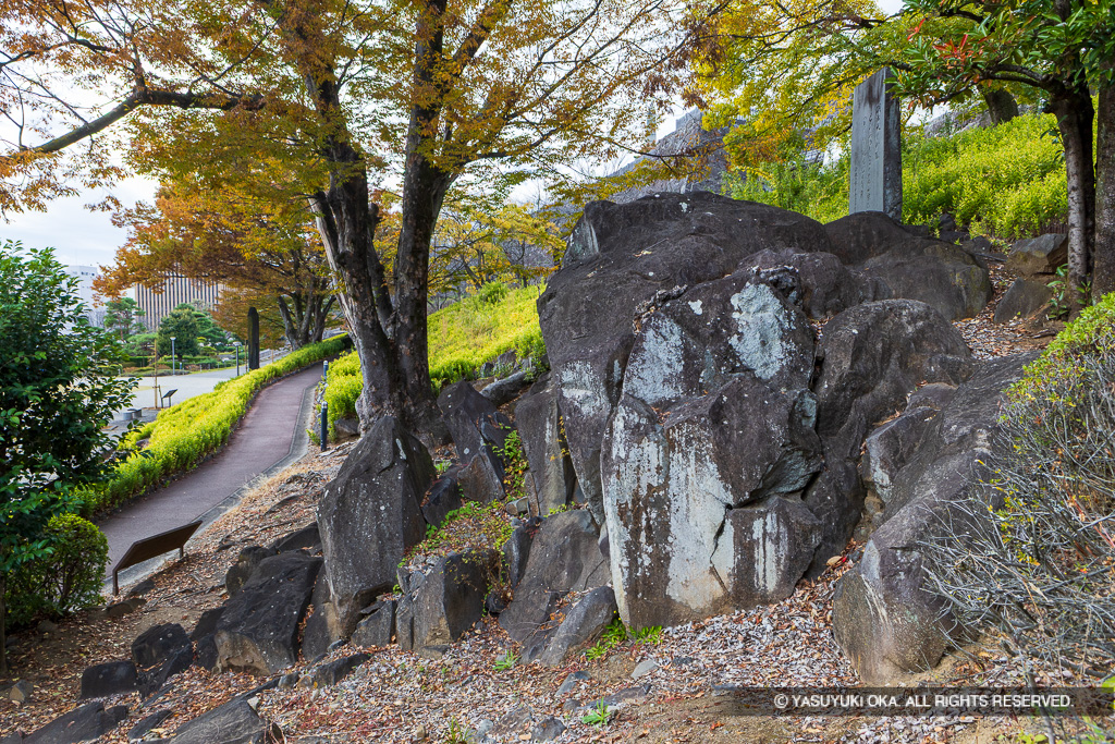 甲府城の石切場跡