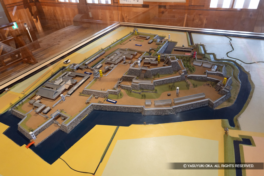 甲府城の復元模型