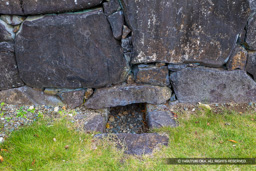 本丸内側塁壁に見られる暗渠 | 高解像度画像サイズ：8192 x 5464 pixels | 写真番号：6F1A4249 | 撮影：Canon EOS R5m2