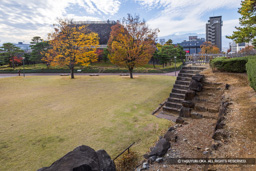 稲荷曲輪の二重の石垣と天守台 | 高解像度画像サイズ：7671 x 5117 pixels | 写真番号：6F1A4391 | 撮影：Canon EOS R5m2