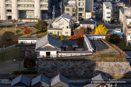 城のホテル甲府ヒストリアラウンジから見た山手御門 | 高解像度画像サイズ：8192 x 5464 pixels | 写真番号：6F1A4585 | 撮影：Canon EOS R5m2