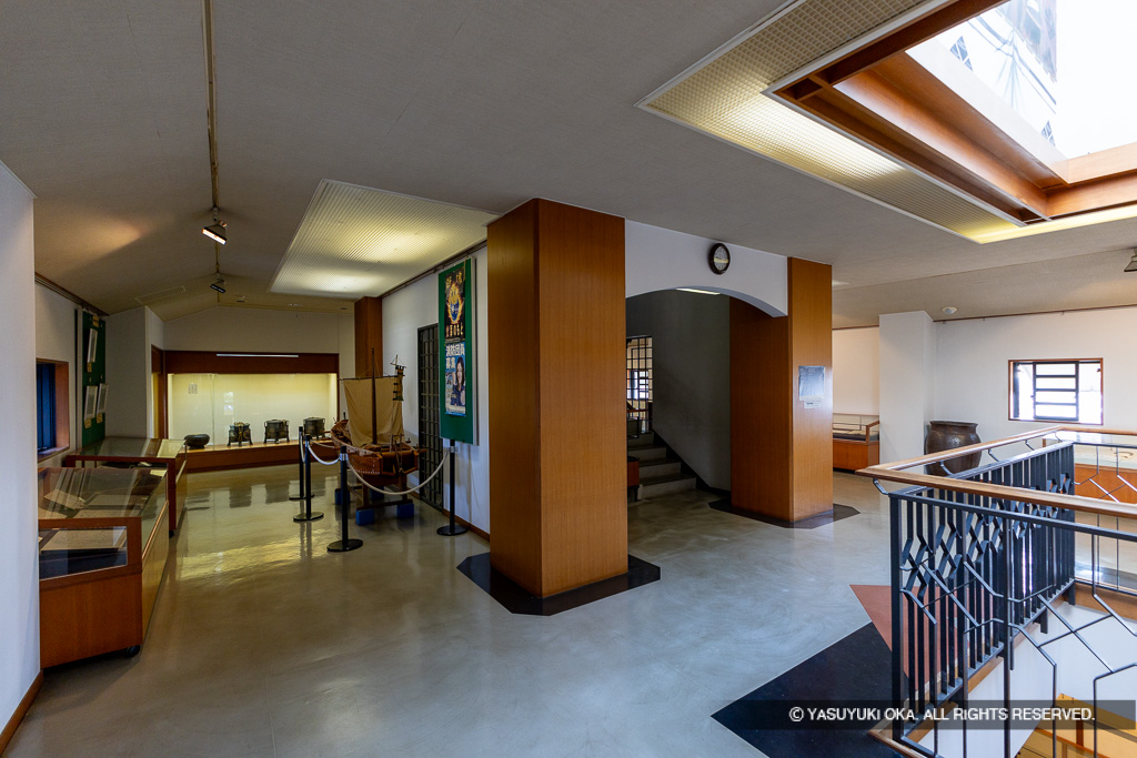 模擬天守内の2階展示室