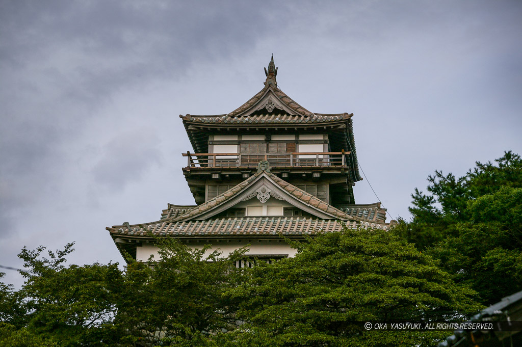 天守西面