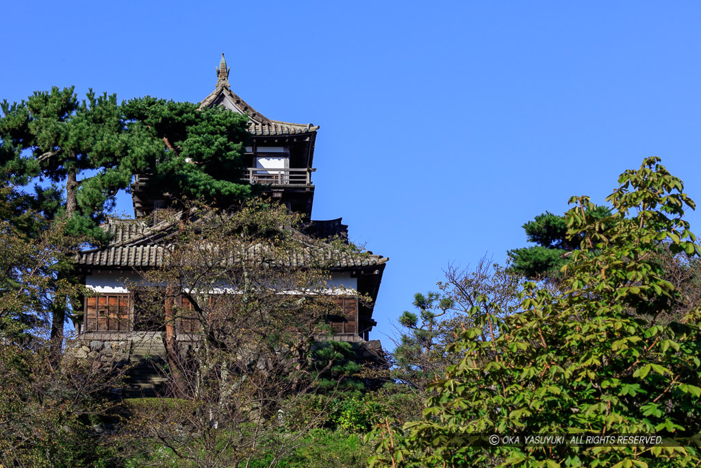 天守東面