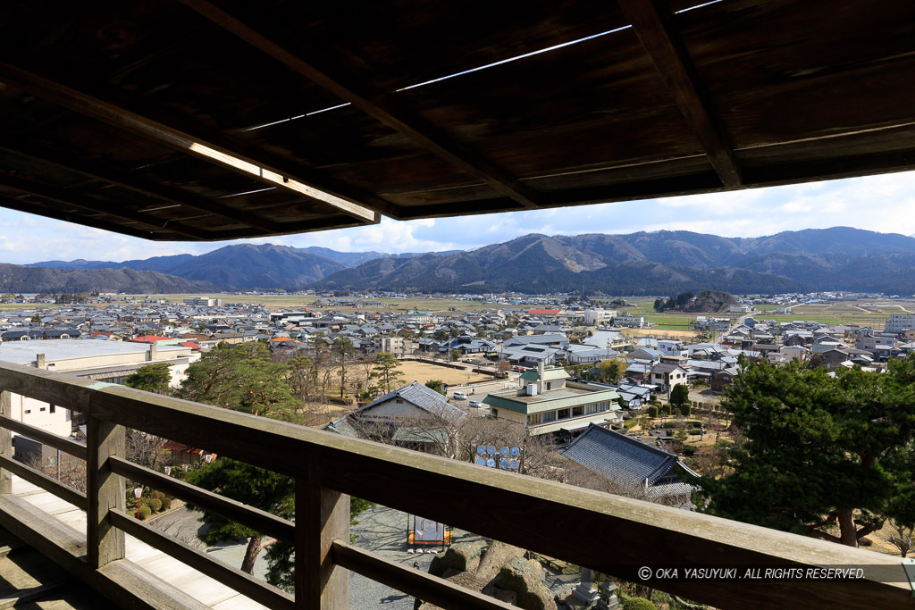 天守最上階から東側の眺望