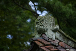 移築城門・不明門・阿吽の石瓦｜高解像度画像サイズ：4064 x 2704 pixels｜写真番号：53BS6894｜撮影：Canon EOS-1DS